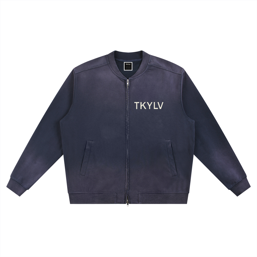 Sun Fade Heavyweight Baseball Jacket