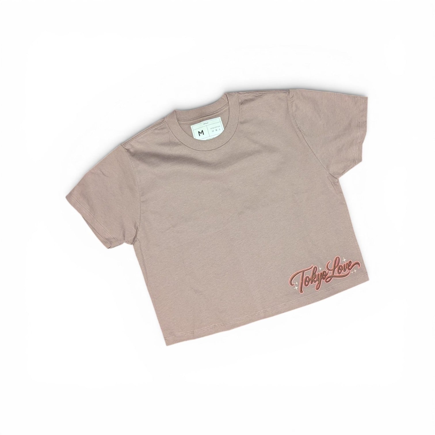 Women's Crop Cursive T-Shirt
