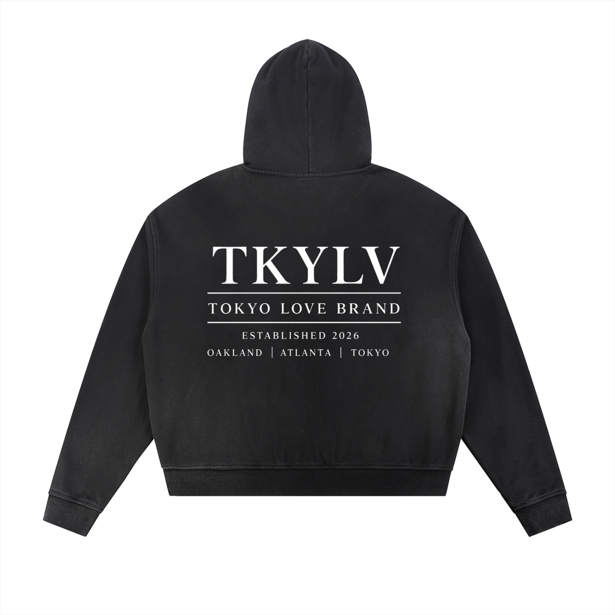 "Heritage" Sun Fade Frayed Raw Edge Hoodie