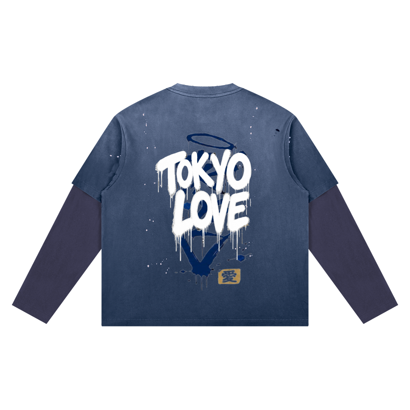 Vintage Wash Distressed Layer T-Shirt