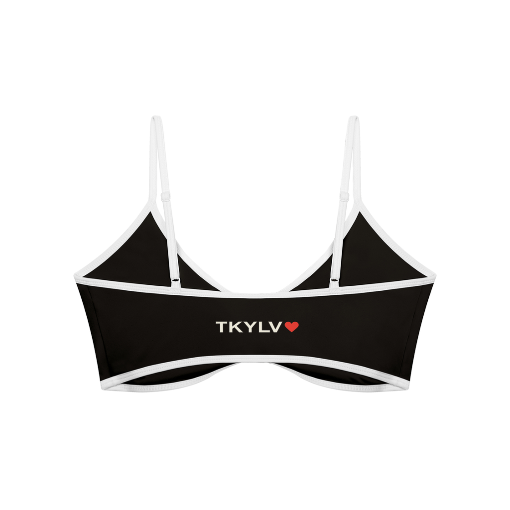 Women's Color Block Ruched V-Neck Sports Bra