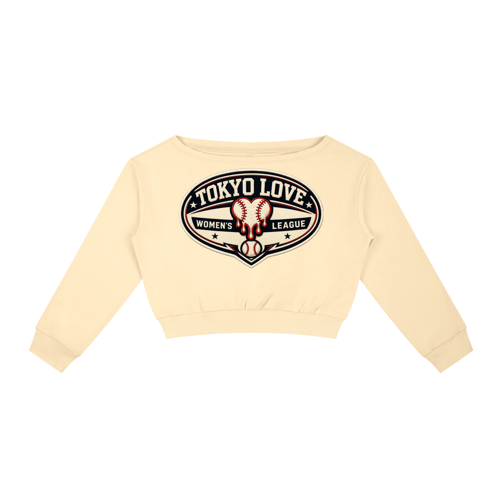 Women's "Spectator" Off-Shoulder Sweatshirt