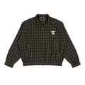 Plaid Full-Zip Track Jacket
