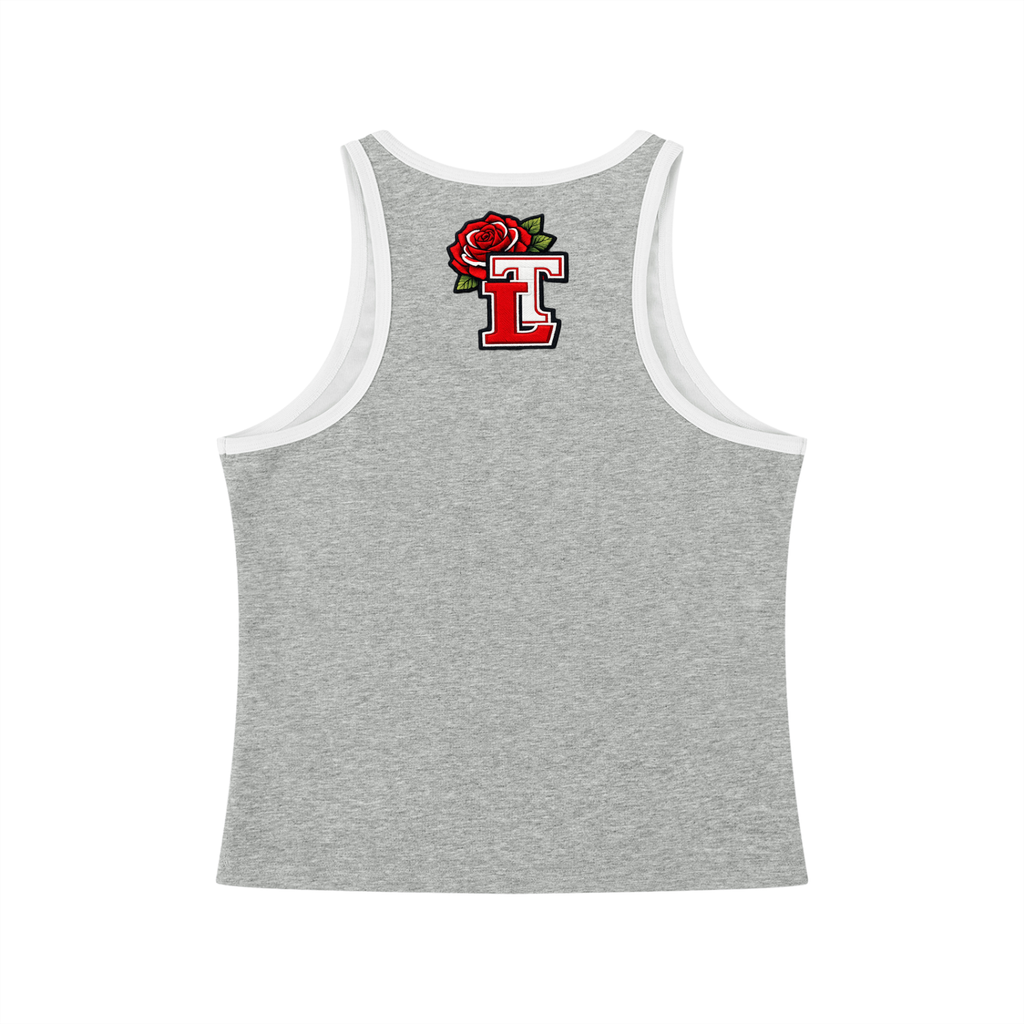 Women's Color Block Cropped Tank Top