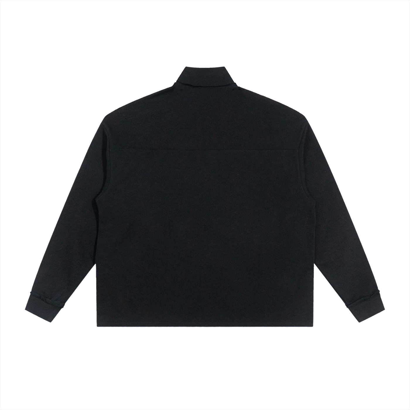 Half-Zip Rolled Edge Sweatshirt