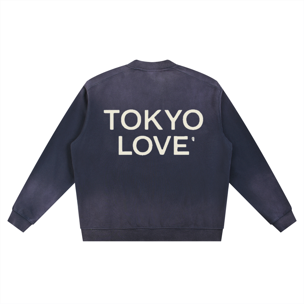Sun Fade Heavyweight Baseball Jacket