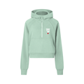 Women's Cropped Half-Zip Hoodie