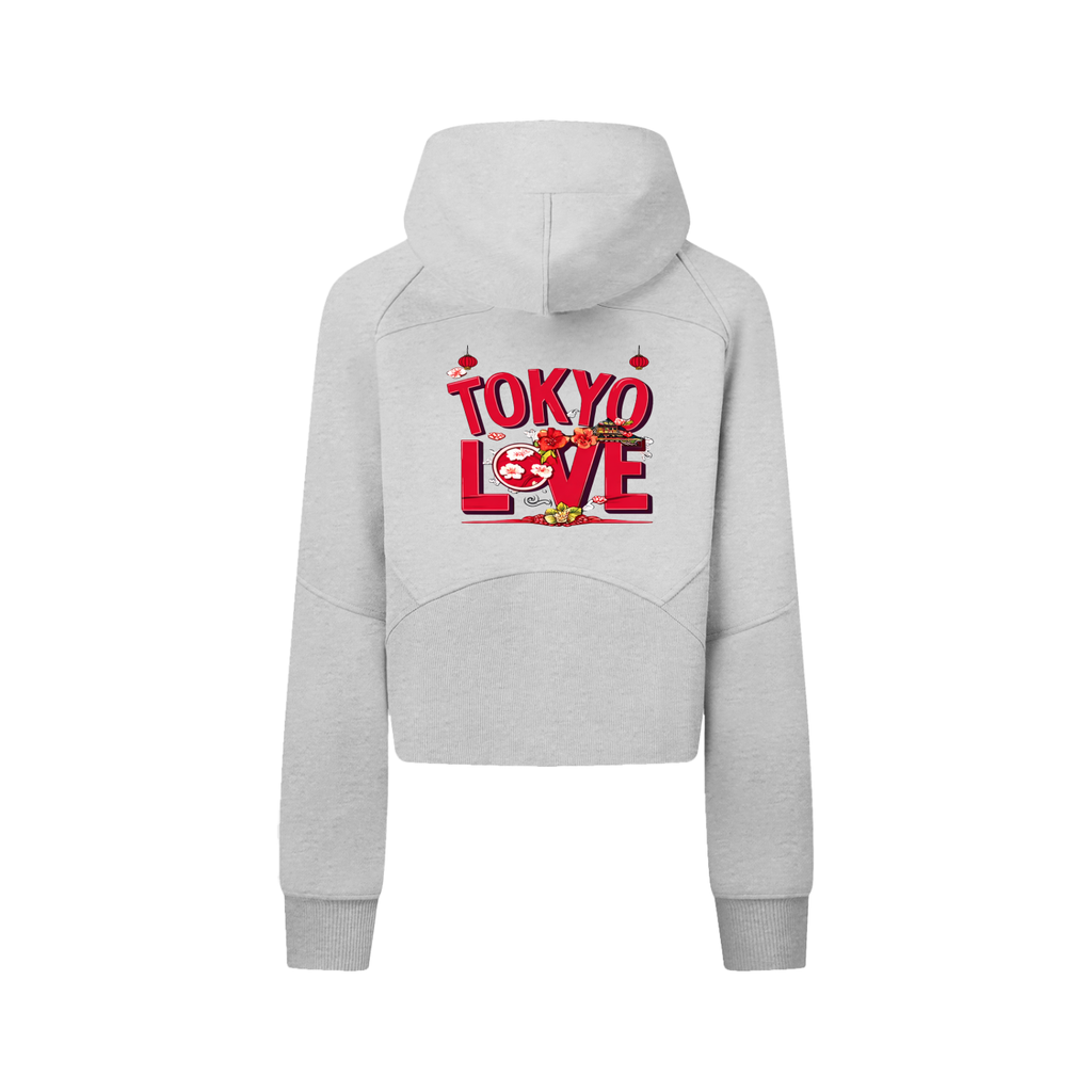 Women's Cropped Zip Hoodie