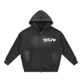 Sunfade Zipper Boxy Hoodie