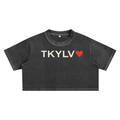 Women's Snow Washed Crop Top