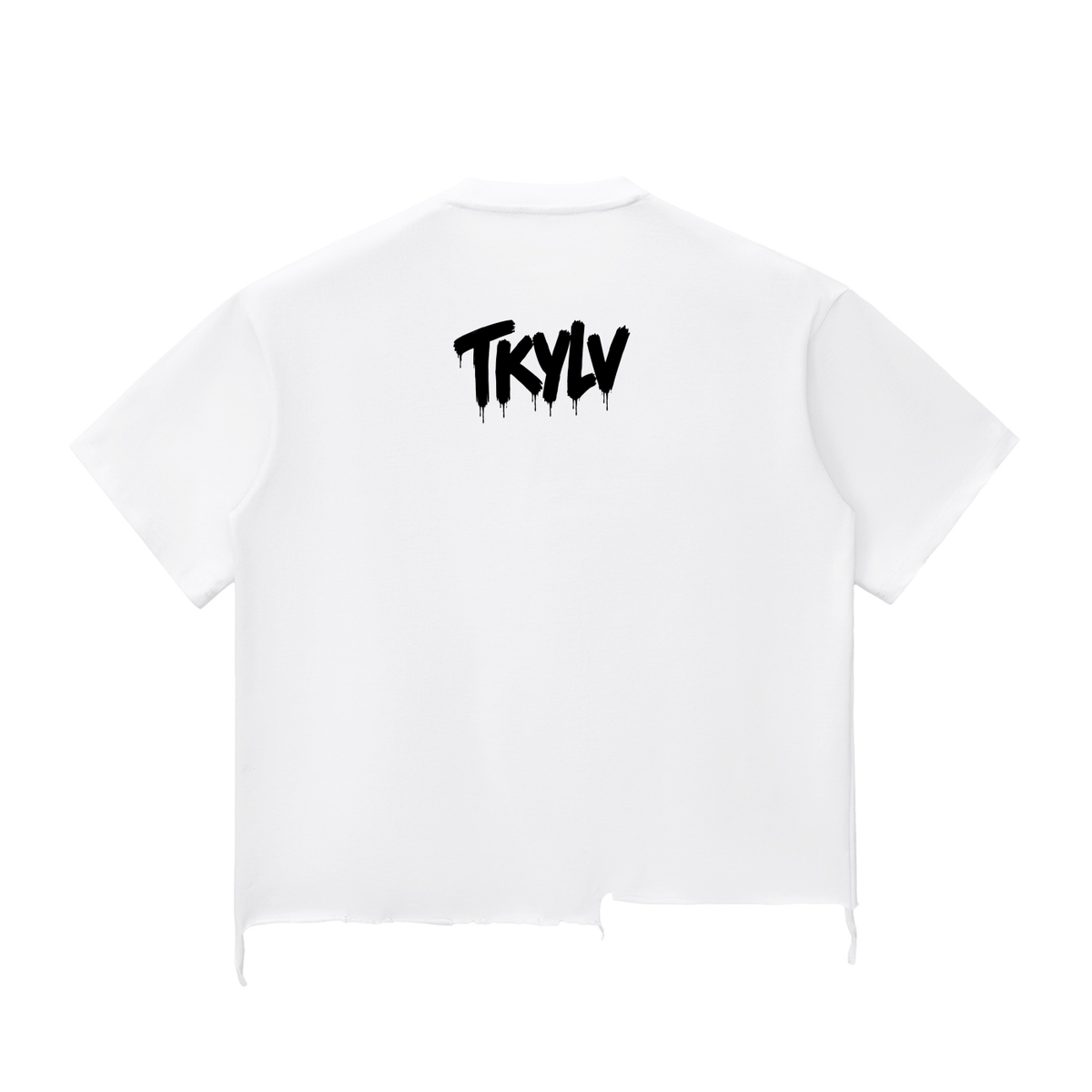 Snow Wash Raw-Hem Boxy T-shirt