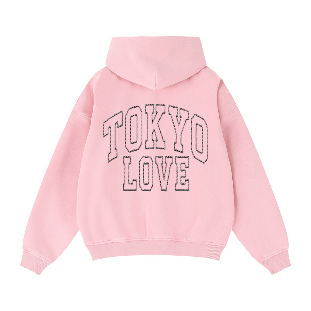 Zip-Through Boxy Fleece Hoodie