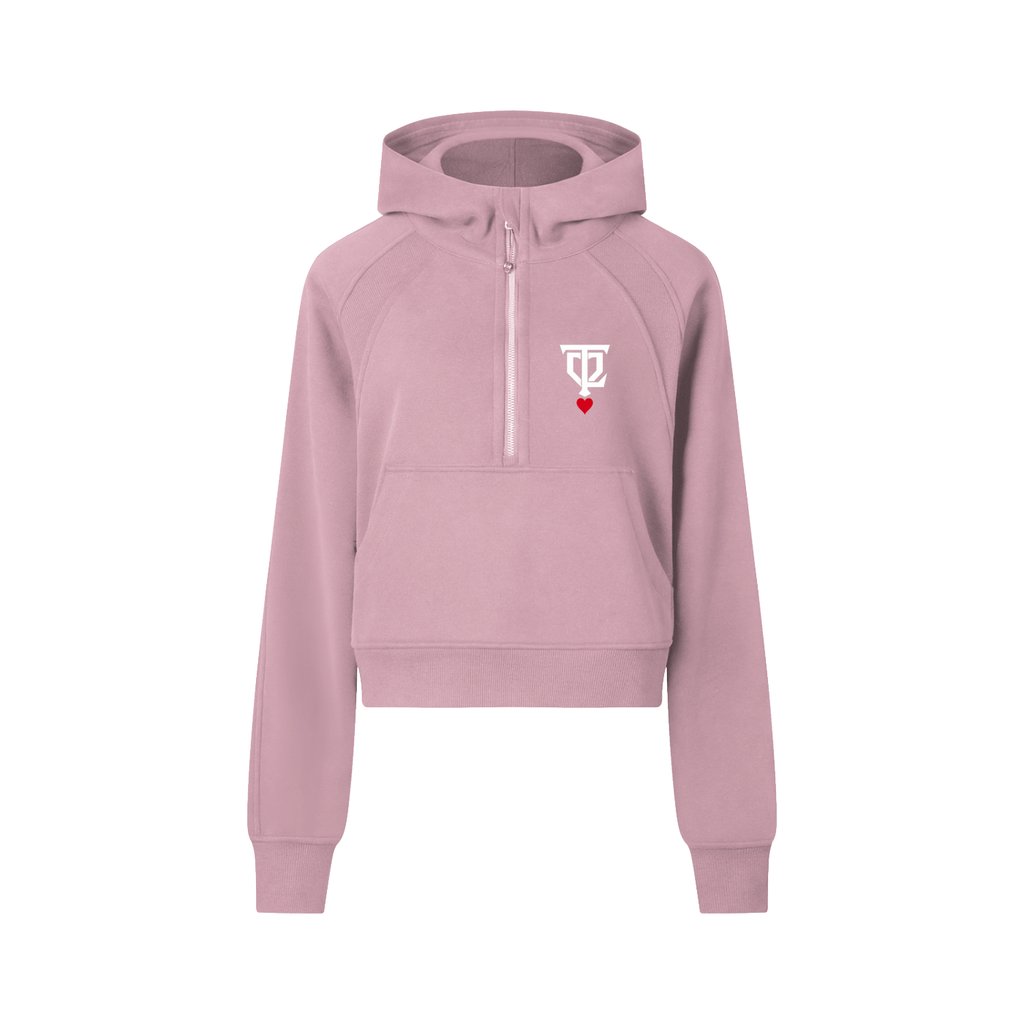 Women's Cropped Half-Zip Hoodie
