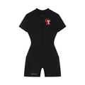 Women's Quarter-Zip Short Sleeve Romper