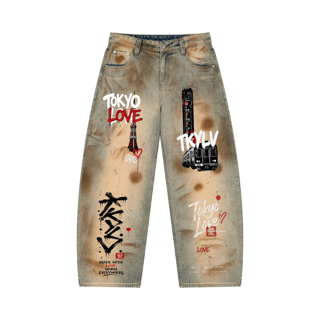 Men’s Barrel Leg Subway Jeans