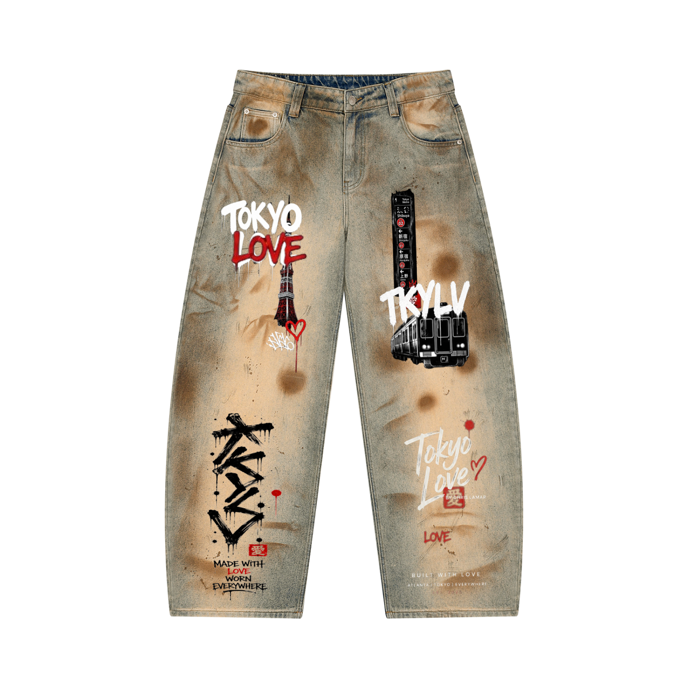 Men’s Barrel Leg Subway Jeans