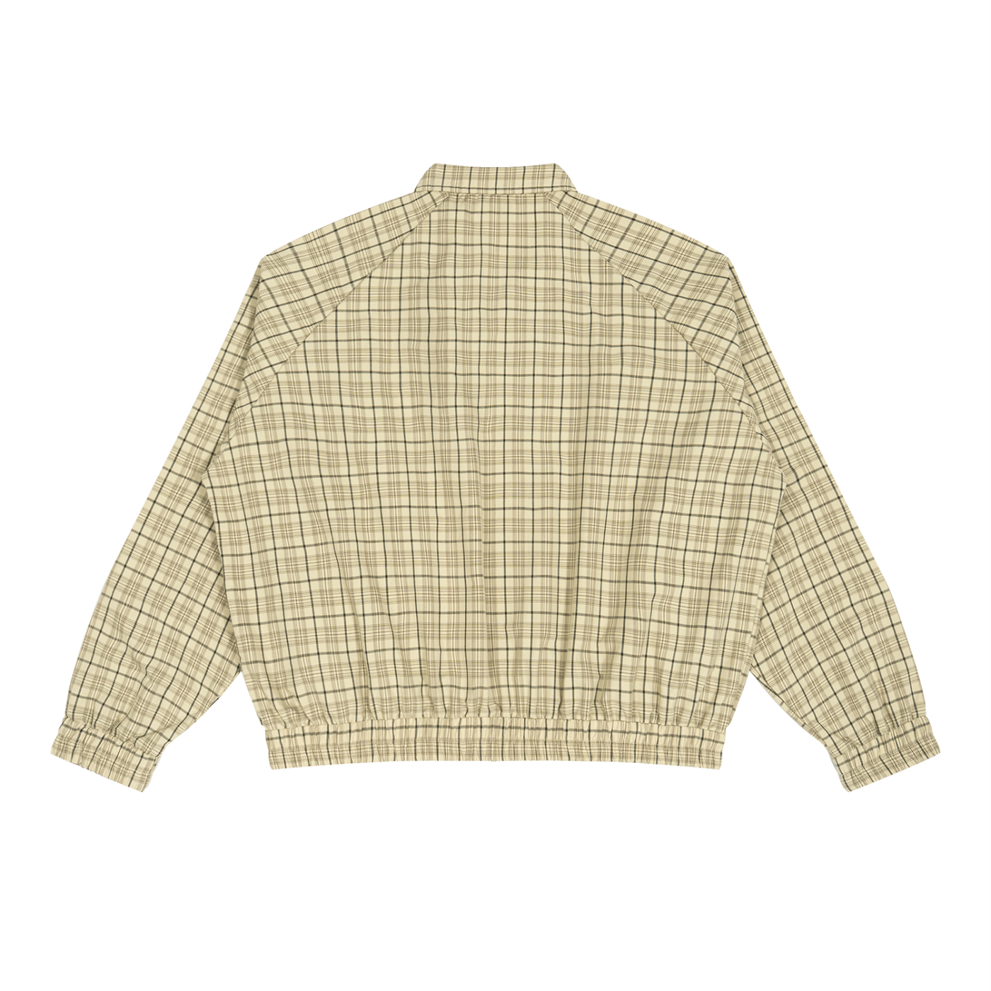 Plaid Full-Zip Track Jacket