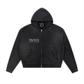 "Heritage" Sun Fade Frayed Raw Edge Hoodie