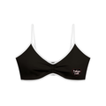Women's Color Block Ruched V-Neck Sports Bra