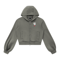 Women’s Vintage Wash Ruched Sleeve Hoodie
