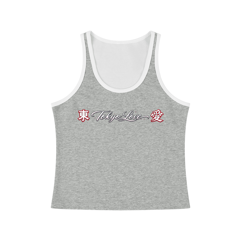 Women's Color Block Cropped Tank Top