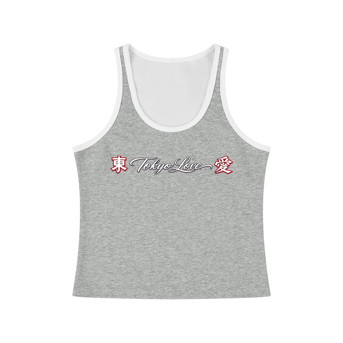 Women's Color Block Cropped Tank Top